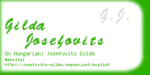 gilda josefovits business card